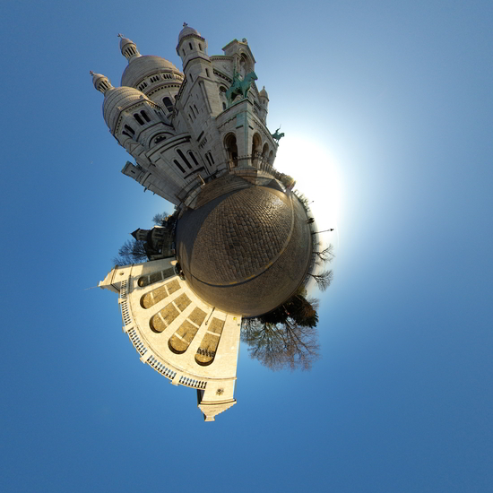 Stereographic mapping in Hugin