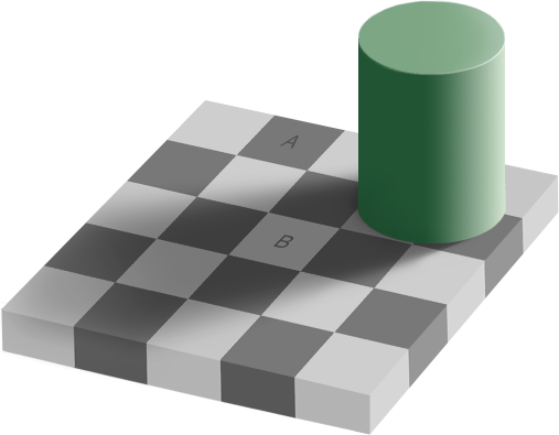 Square A and B are the same shade of grey!