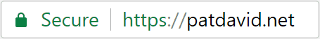 patdavid.net HTTPS address bar image
