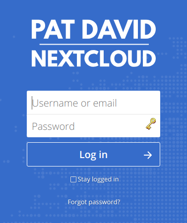patdavid.net Nextcloud login